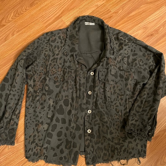 Made In Italy - Denim animal print jacket (cotton) - Picture 1 of 8